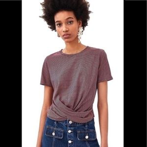 Zara striped t shirt